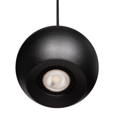 Projectlight Apollo - hanglamp - Ø 12 x 200 cm - zwart