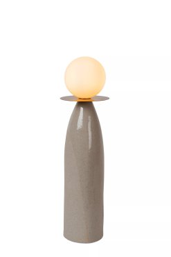 Lucide Figaro - tafellamp - Ø 12 x 45 cm - grijs