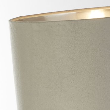 Searchlight Whitby - tafellamp - Ø 38 x 67 cm - chroom, zilver en grijs
