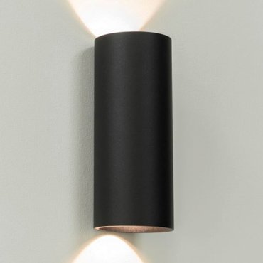 Artdelight Brody2 - wandlamp - 7,2 x 7,2 x 18 cm - 2 x 4W dimbare LED incl. - IP54 - zwart