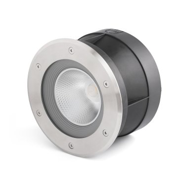 Faro Suria-24 - ronde grondspot voor buiten - Ø 220 mm, Ø 209 mm inbouwmaat - 24W LED incl. - IP67 - satijn inox - 60 graden