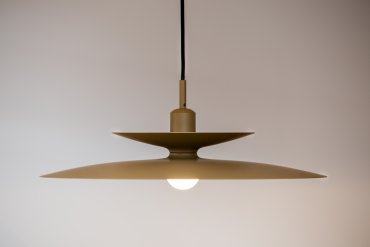 Artdelight Linares - hanglamp - Ø 50 x 16,5 cm - bruin