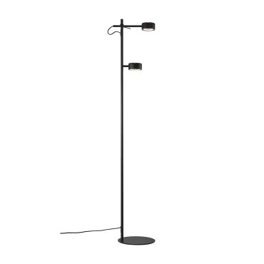 Nordlux Clyde - staanlamp - 138 cm - 3 stappen dimmer - 2 x 5,5W LED incl. - zwart