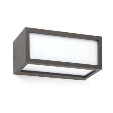 Faro Tejo - wandverlichting - 25 x 10,3 x 11 cm - IP54 - donkergrijs