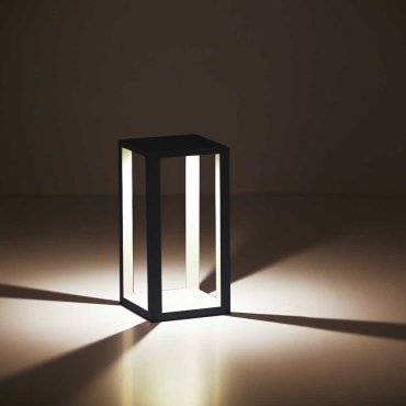 Artdelight Kenton - tuinpaal - 20 x 20 x 40 cm - 10W dimbare LED incl. - IP54 - zwart