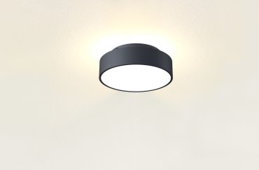 Artdelight Chicago - plafondlamp - Ø 25 x 9 cm - 19,5W dimbare LED incl. - zwart