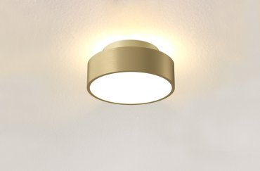 Artdelight Chicago - plafondlamp - Ø 15 x 6,8 cm - 9,8W dimbare LED incl. - warm goud