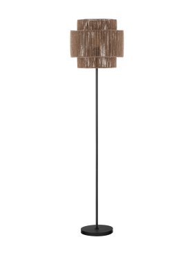 Nova Luce Lito - vloerlamp - Ø 35 x 145 cm - rotan