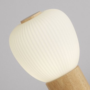 Searchlight Ella - hanglamp - 79 x 120 cm - zwart, opaal en bruin