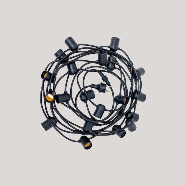 New Garden Allegra - lichtslinger - 10 meter slinger waarvan 1,5 meter snoer - IP44 - zwart