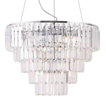 Maxlight Monaco - hanglamp - Ø 60 x 150 cm - chroom