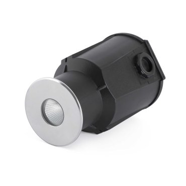 Faro Salt Asimetric - ronde grondspot voor buiten - Ø 90 mm, Ø 90 mm inbouwmaat - 7W LED incl. - IP67 - satijn inox