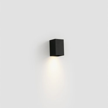 Faro Lune - wandlamp - 8 x 10 x 6,5 cm - zwart