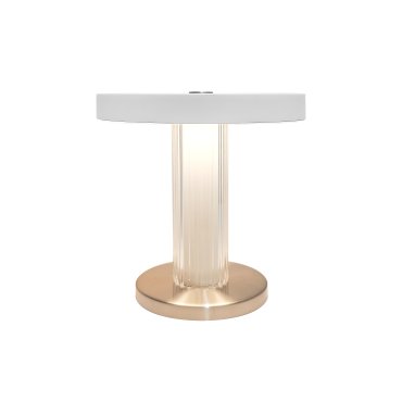 Design For The People Trezzi - draagbare tafellamp met oplaadbare batterij - Ø 21 x 21,9 cm - 3 stappen Moodmaker functie - 5W LED incl. - wit