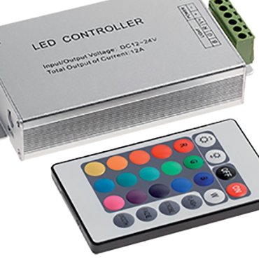 Elmark controller voor RGB-strip met infrarood afstandsbediening