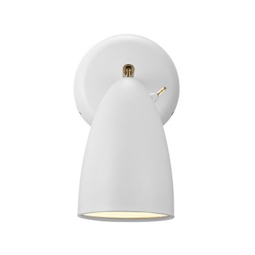 Design for the People Nexus 2 - wandverlichting met schakelaar - 19 x 10 x 22 cm - wit en grijs