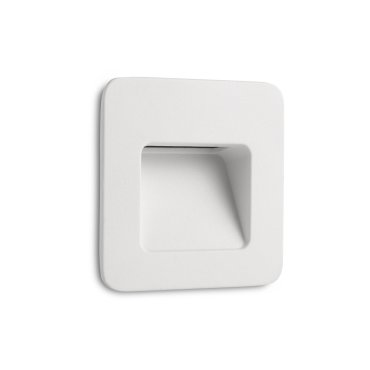 Faro Nase - inbouw wandverlichting - 9,4 x 5,7 x 9,4 cm - 2,9W LED incl. - IP44 - mat wit
