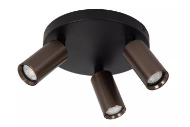 Lucide Ritmo - opbouwspot 3L - Ø 18 x 11,1 cm - koffie