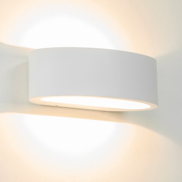 Artdelight Sharp - wandlamp - 19 x 10 x 7 cm - 7,2W dimbare LED incl. - IP65 - wit