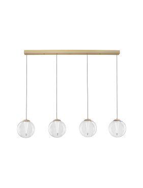 Nova Luce Galeo - hanglamp - 136 x 179 x 22 cm - 25W dimbare LED incl. - zandgoud