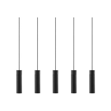 Nordlux Tilo - hanglamp - 80,6 x 6 x 224,6 cm - zwart