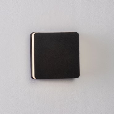 Nova Luce Oono - buiten wandverlichting - 13,5 x 13,5 x 5 cm - 11W LED incl. - IP65 - donker antraciet