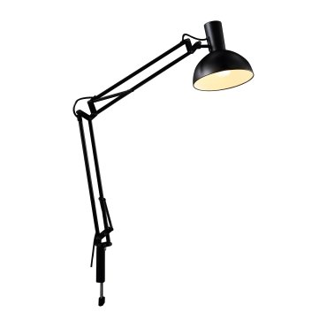 Design for the People Arki - tafellamp/wandlamp/klemlamp - 25 x 20 x 52 cm - zwart