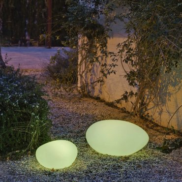 New Garden Petra - oplaadbare buiten tafellamp op zonne-energie - 40 x 29 x 20 cm - IP65 - wit - RGB + witte lichtkleur