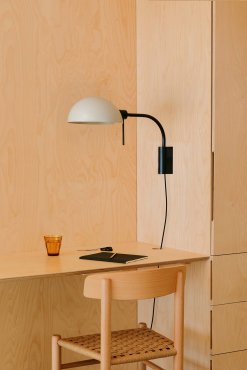 Faro Dominica - wandverlichting met schakelaar - 32,9 x 25 x 50,2 cm - mat zwart en beige