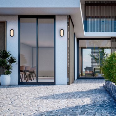 Nova Luce Tiepolo - buiten wandverlichting - 9,8 x 20,8 x 6 cm - 11W LED incl. - IP65 - zandzwart