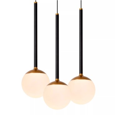 Lucide Calina - hanglamp - Ø 42 x 169,3 cm - 5 x 8,2W dimbare LED incl. - zwart