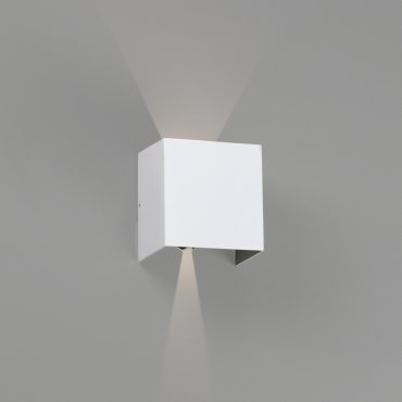 Faro Olan - wandverlichting - 14,5 x 14 x 10,5 cm - 6W LED incl. - IP65 - mat wit