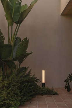 Faro Tura - tuinpaal - Ø 16 x 65 cm - 20W LED incl. - IP65 - donkergrijs