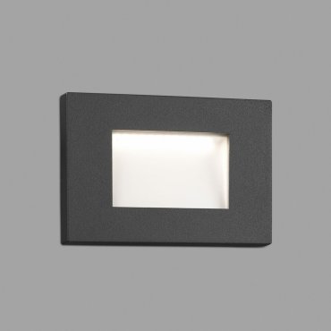 Faro Spark II - inbouw wandverlichting - 10,5 x 7,5 cm - 5W LED incl. - IP65 - donkergrijs