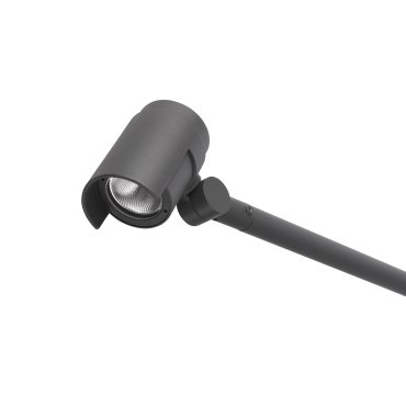 Faro Foc - buiten wandverlichting - Ø 10 x 58 x 13 cm - 16W dimbare LED incl. - IP65 - donkergrijs