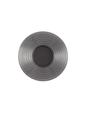Nova Luce Nous - wandlamp - Ø 30 x 30 cm - 8W LED incl. - zwart nikkel