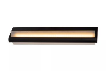 Lucide Wanda - wandlamp - 45 x 10,2 x 8,9 cm - 15W LED incl. - IP44 - zwart