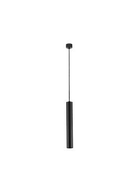 Nova Luce Mare - hanglamp - Ø 5,5 x 193 cm - zandzwart