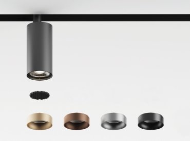 VK Lighting Eiva - magnetisch railsysteem - railspot - Ø 3,6 x 8,5 cm - 7W LED incl. - DALI dimbaar - zwart