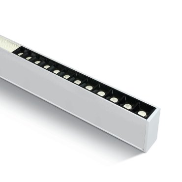 ONE Light LED Linear Profiles - plafond/hanglamp - 120 x 7 x 3,5 cm - 40W LED incl. - wit - witte lichtkleur