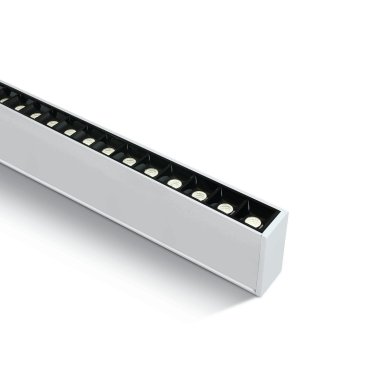ONE Light LED Linear Profiles - plafond/hanglamp - 130 x 7 x 3,5 cm - 40W LED incl. - wit - warm witte lichtkleur