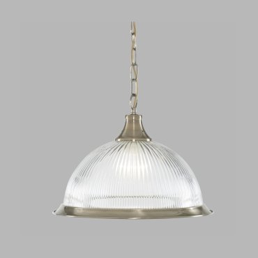 Searchlight American Diner - hanglamp - Ø 34 x 78 cm - antiek messing