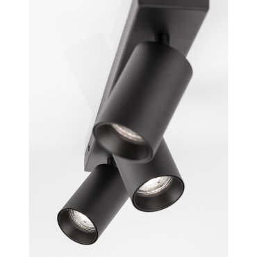 Nova Luce Tod - opbouwspot 3L - 55 x 6 x 12,7 cm - zandzwart