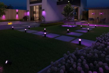 Calex Smart Wall Light - dimfunctie en instelbare lichtkleur via app - 21 x 15 cm - 4W LED incl. - IP54