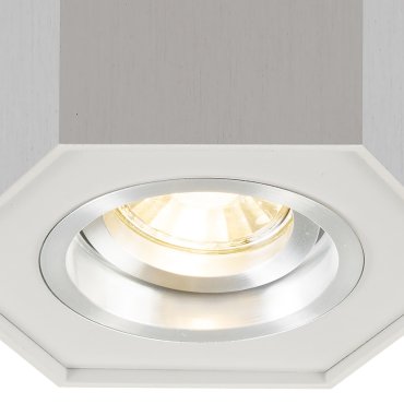 Zuma Line Polygon CL R- opbouwspot 1L - 12 cm - zilver