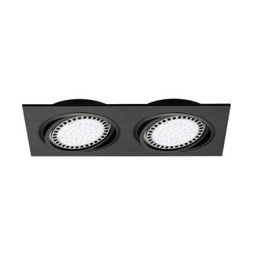 Zuma Line Boxy DL 2 - inbouwspot 2L - 350 x 180 mm, 315 x 155 inbouwmaat - zwart