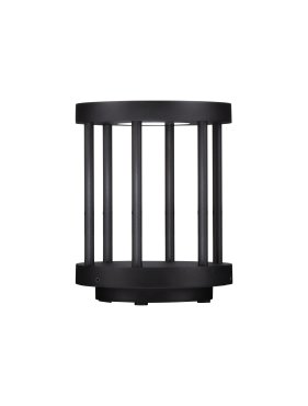 Nova Luce Nereus - tuinpaal - Ø 16 x 20 cm - 8W LED incl. - IP65 - donker antraciet