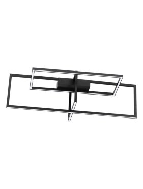 Nova Luce Clea - plafondlamp - 92 × 38,5 × 26 cm - 31W dimbare LED incl. zandzwart