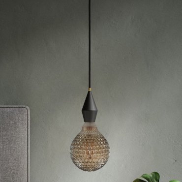 Nordlux Deco - Ø 12,5 x 17,7 cm - E27 - 2W niet dimbaar - 2200K - gerookt