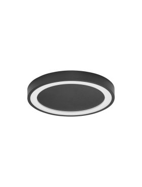 Nova Luce Nodi - plafondlamp - Ø 45 x 5 cm - 30W LED incl. - zandzwart